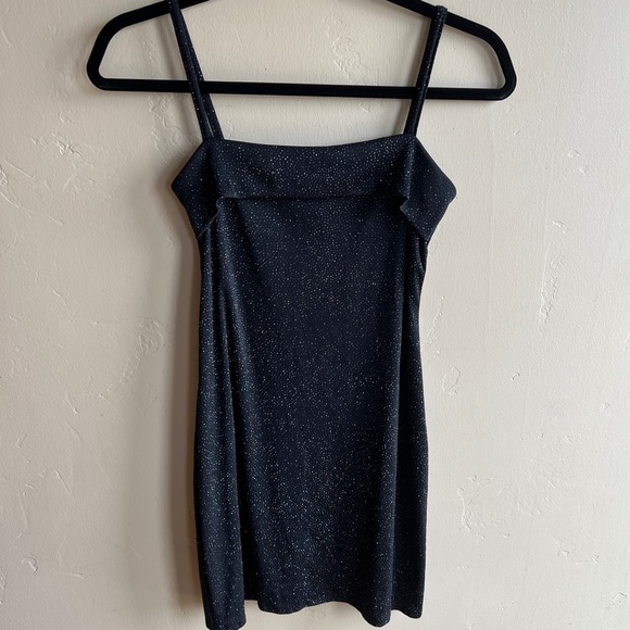 Black Sparkly Bodycon Mini Dress - Picture 6 of 10